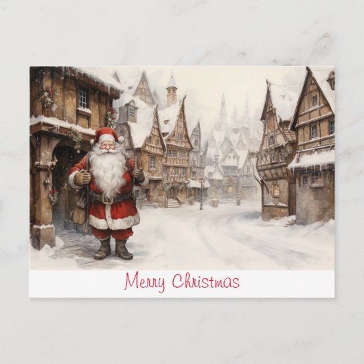 ヴィンテージメリークリスマス ポストカード (正面)