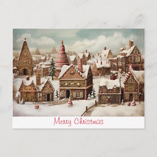 ヴィンテージメリークリスマス ポストカード (正面)