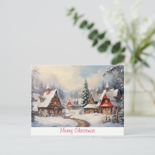 ヴィンテージメリークリスマス ポストカード (スタンド正面)