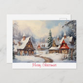 ヴィンテージメリークリスマス ポストカード (正面/裏面)