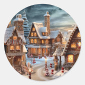 ヴィンテージメリークリスマス ラウンドシール (正面)