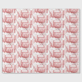 ヴィンテージメリークリスマス ラッピングペーパー (フラット)