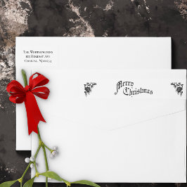 ヴィンテージメリークリスマス ラップアラウンドラベル