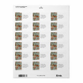 ヴィンテージメリークリスマス ラベル (フルシート)