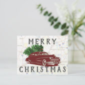 ヴィンテージメリークリトマスrd Trip ポストカード (スタンド正面)