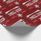 ヴィンテージメリーテキサス州クリスマスラッピング紙 ラッピングペーパー (角)