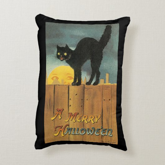 ヴィンテージメリーハロウィーンキャットバイエレンクラッサドル アクセントクッション (裏面(縦))