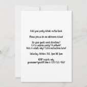 ヴィンテージメリーハロウィーンキャットバイエレンクラッサドルPa 招待状 (裏面)