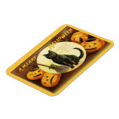 ヴィンテージメリーハロウィーン黒猫ブロム マグネット (左側)