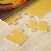 ヴィンテージメリーハロウィーン黒猫 ジグソーパズル (側面)