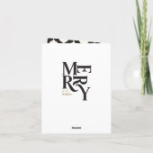 ヴィンテージメリーブライトブラック+金ゴールド折り返しクリスマス 案内状 (裏面)