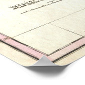 ヴィンテージメリーランドの地図（1827年） ポスター (角)