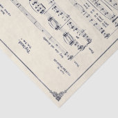 ヴィンテージメリーランドの楽譜クリスマスパーチメント 薄葉紙 (詳細)