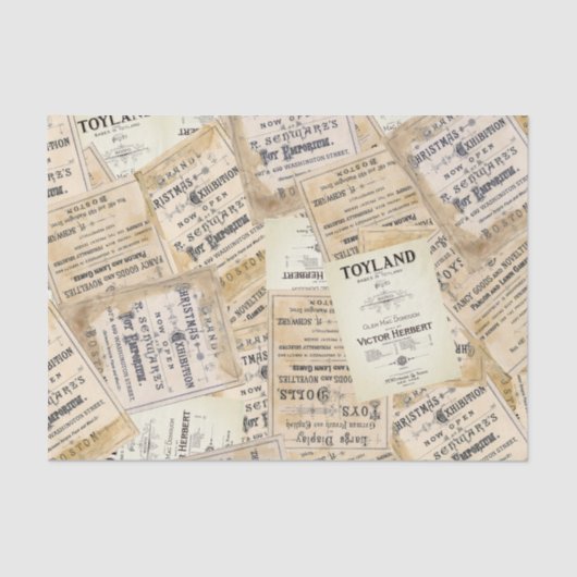 ヴィンテージメリーランドクリスマスティッシュペーパー 薄葉紙 (正面)