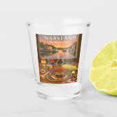 ヴィンテージメリーランド ショットグラス (正面)