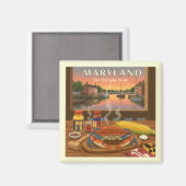 ヴィンテージメリーランド マグネット (正面/裏面)