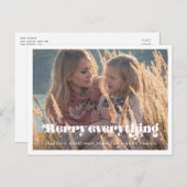 ヴィンテージメリーレトロすべて休日の写真 ポストカード (正面/裏面)