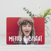 ヴィンテージメリー&ブライトホリデーフォトカード シーズンカード (スタンド正面)