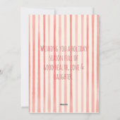 ヴィンテージメリー&ブライトレッドストライプクリスマスツリー シーズンカード (裏面)