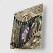 ヴィンテージメルカト写真集 スクエア壁時計 (傾斜)