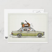 ヴィンテージメルセデスベンツ ポストカード (正面/裏面)