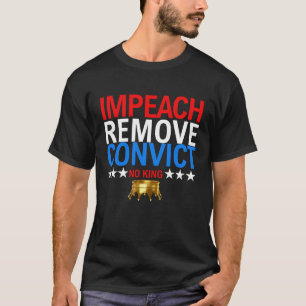 ヴィンテージメンズインピーチ囚人の除去No Kings 1776 Tシャツ