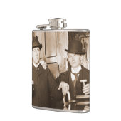 ヴィンテージメンズビールフォトサルーンバー1890 フラスク (左)