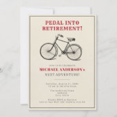ヴィンテージメンズリタイアメントパーティー 招待状 (正面)