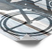 ヴィンテージメンズ素朴木製ボードウォールアート ポスター (角)