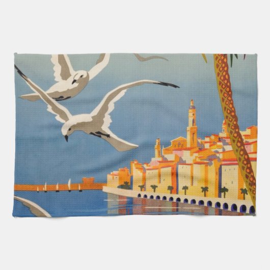 ヴィンテージメントンコテダジュール キッチンタオル (横)