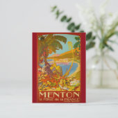 ヴィンテージメントンコテダズールフランス ポストカード (スタンド正面)