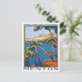 ヴィンテージメントンフランス ポストカード (スタンド正面)