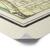 ヴィンテージメンフィスの地図（1901年） ポスター (角)