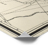 ヴィンテージメンフィスの地図（1911年） ポスター (角)