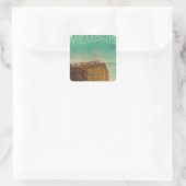 ヴィンテージメンフィス角ステッカー スクエアシール (バッグ)