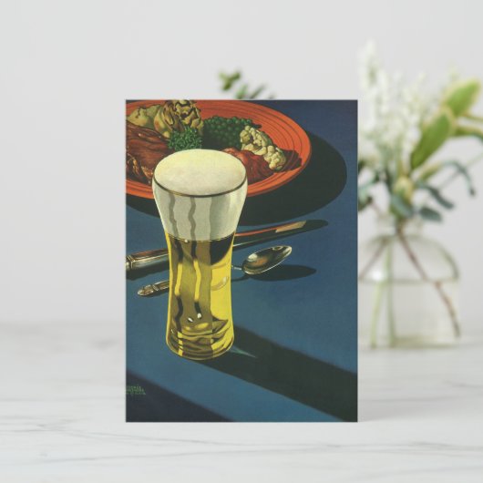 ヴィンテージメンベビーシャワーダドシェルパーティの招待状 招待状 (スタンド正面)