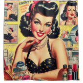 ヴィンテージメーキャップ シャワーカーテン (正面)