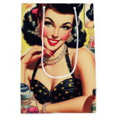 ヴィンテージメーキャップ ミディアムペーパーバッグ (裏面)