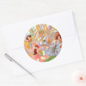 ヴィンテージメーデー妖精の国シール ラウンドシール (封筒)