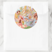 ヴィンテージメーデー妖精の国シール ラウンドシール (バッグ)