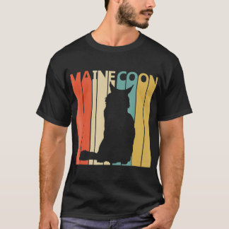 ヴィンテージメーヌクーンキャットオーナーギフト Tシャツ