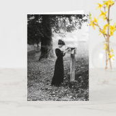 ヴィンテージメービクトリアンルボックス カード (黄色い花)