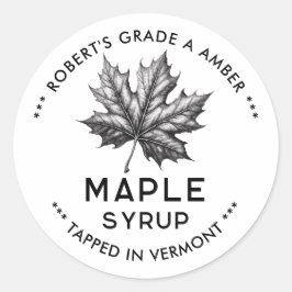 ヴィンテージメープルシロップ ラウンドシール
