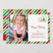 ヴィンテージメールホリデーカード シーズンカード (正面/裏面)