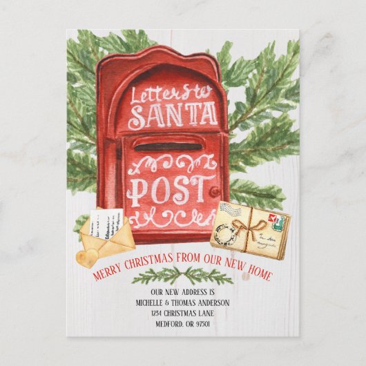 ヴィンテージメールボックスの移動案内はがき シーズンポストカード (正面)