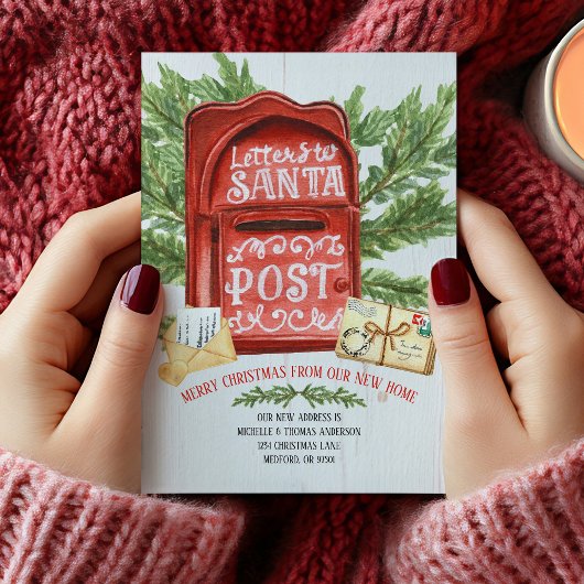 ヴィンテージメールボックスの移動案内はがき シーズンポストカード