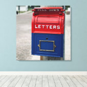 ヴィンテージメールボックス キャンバスプリント (インサイチュ (ウッドフロア))