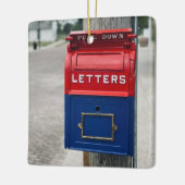 ヴィンテージメールボックス セラミックオーナメント (左)