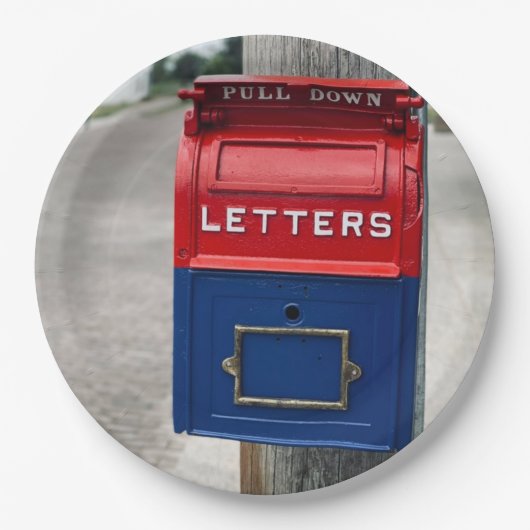 ヴィンテージメールボックス ペーパープレート (正面)