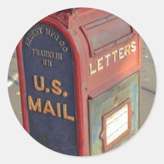 ヴィンテージメールボックス ラウンドシール (正面)